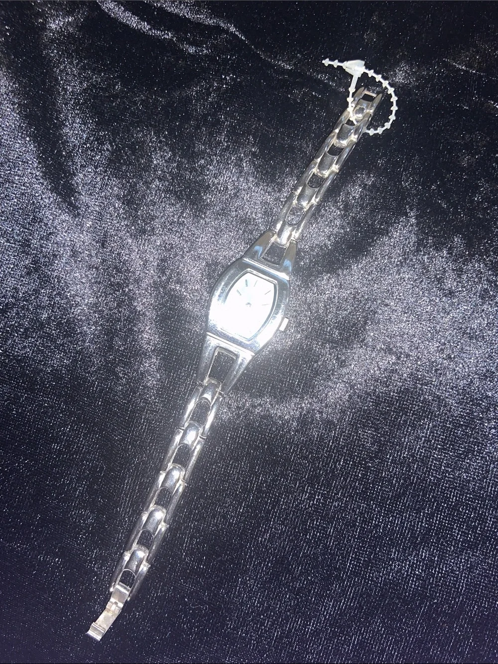 Xhilaration Silver Bracelet Watch with Light Blue Dial